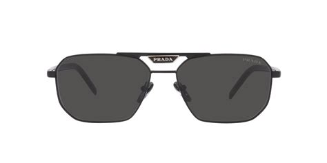 prada 58y|Prada SPR58Y Rectangle Sunglasses .